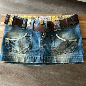 Zara Mini Denim skirt